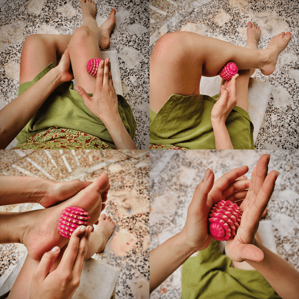Wooden Reflexology Ball – Handmade Acupressure Massage Ball