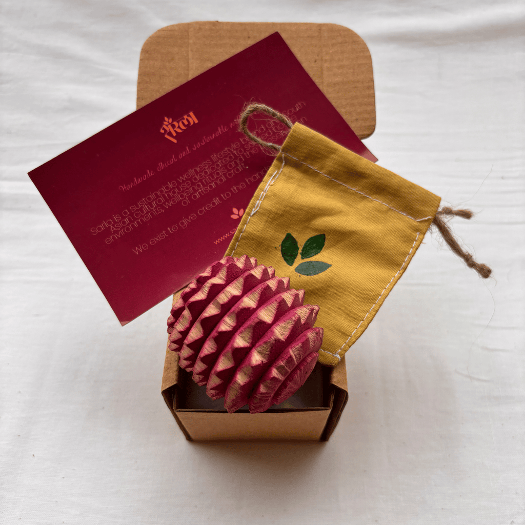 Wooden Reflexology Ball – Handmade Acupressure Massage Ball