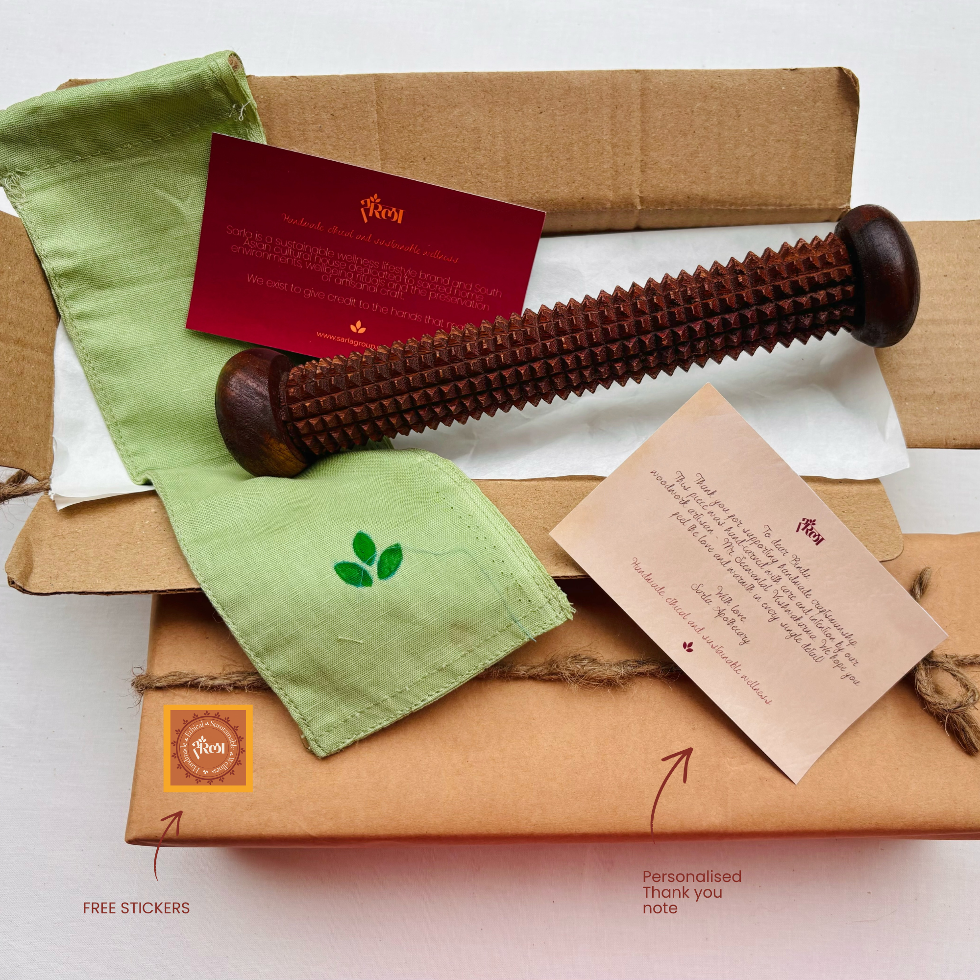 Handmade wooden recovery roller