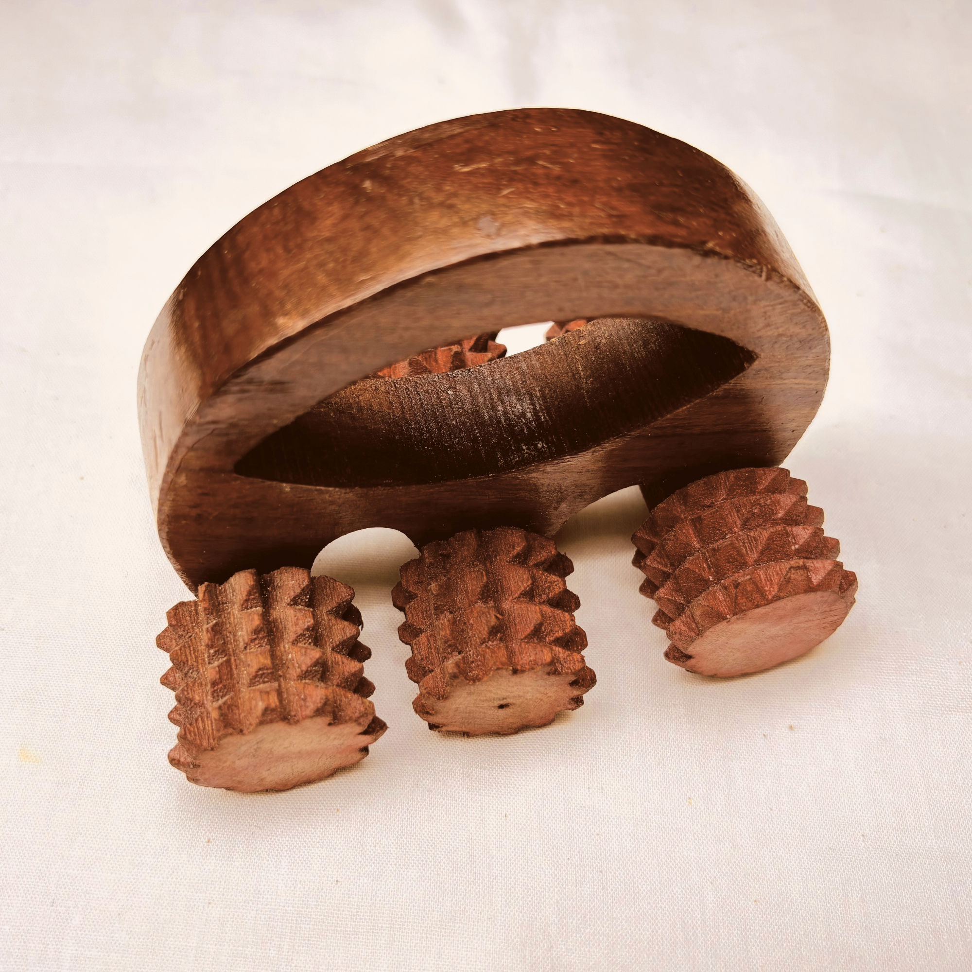 Handheld Wooden Body Massage Roller