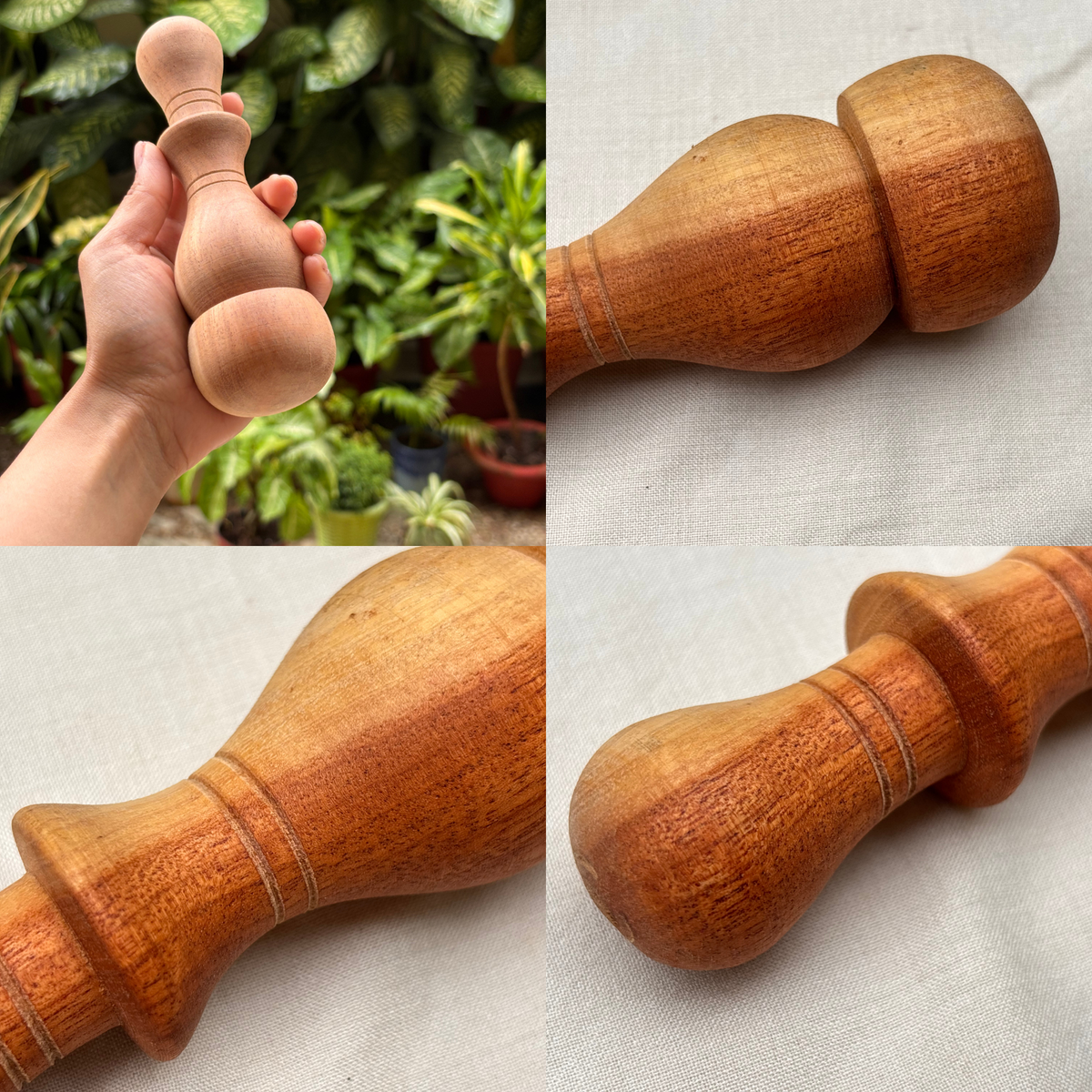 Handmade Wooden Recovery Roller – Deep Tissue & Muscle Massage Tool