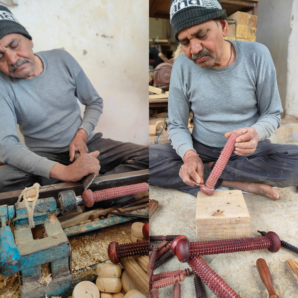 Handmade wooden recovery roller