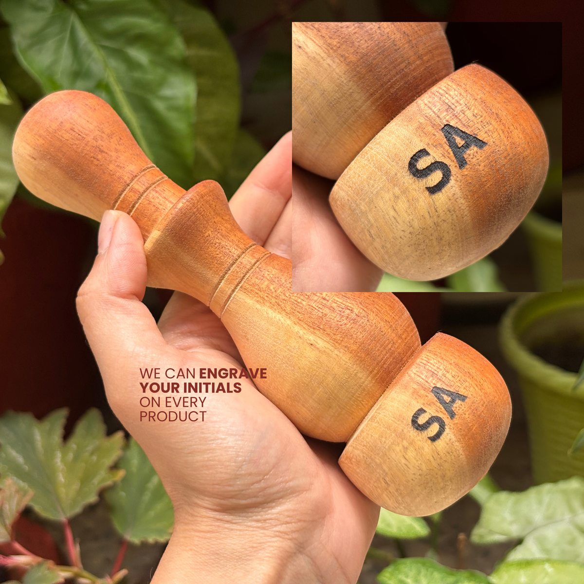 Handmade Wooden Recovery Roller – Deep Tissue & Muscle Massage Tool