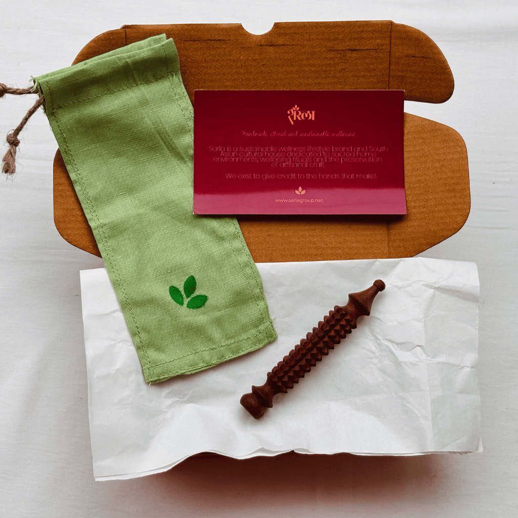 Wooden Facial Acupressure Tool wooden face massage stick
