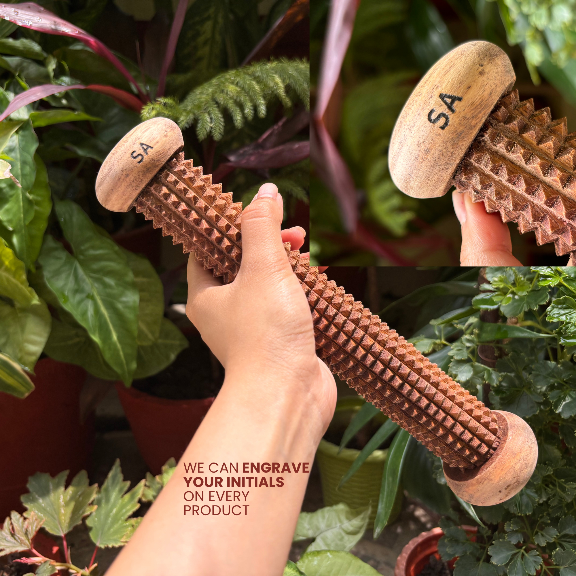 Handmade wooden recovery roller
