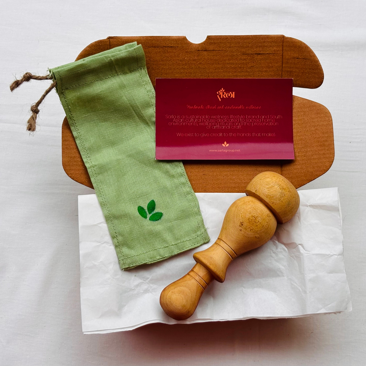 Handmade Wooden Recovery Roller – Deep Tissue & Muscle Massage Tool